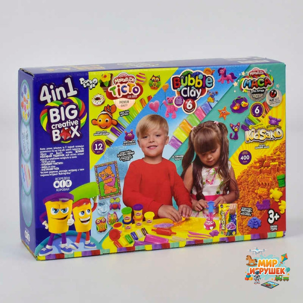 гр Набір для ліплення '4 в 1 Big creative box' BCRB-01-01U УКР. (4) 'Danko Toys'