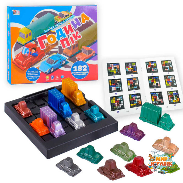 гр Розвиваюча гра 'Година пік' UKB-B 0035 (18) '4FUN Game Club', зручний органайзер для зберігання машинок, машинки, ігрова платформа, українською мовою, в коробці