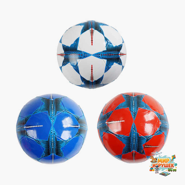 М`яч футбольний C 70147 (100) 3 кольори, розмір №5, матеріал PVC, 280 грамів, гумовий балон, ВИДАЄТЬСЯ ТІЛЬКИ МІКС ВИДІВ
