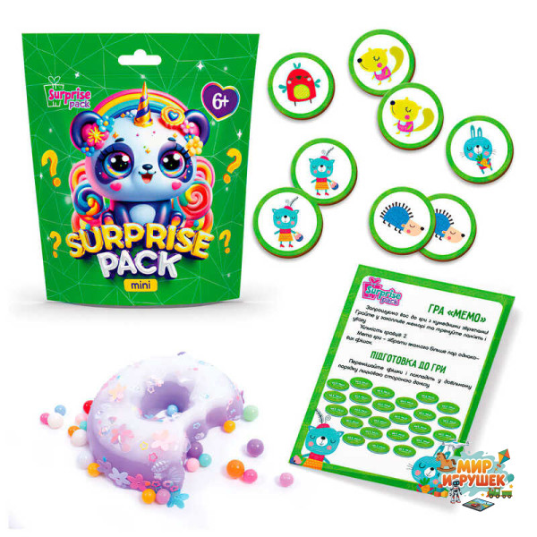 гр Набір для творчості із сюрпризами 'Surprise Pack Mini 4' VT8040-04 (24) 'Vladi Toys', гра 'Мемо', сквіш, в пакеті
