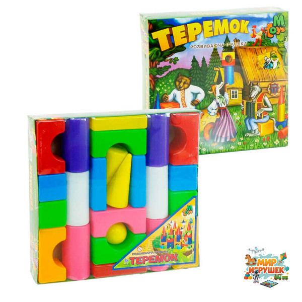 гр Теремок середній 12084 (5) 24 деталі, 'M Toys', в коробці