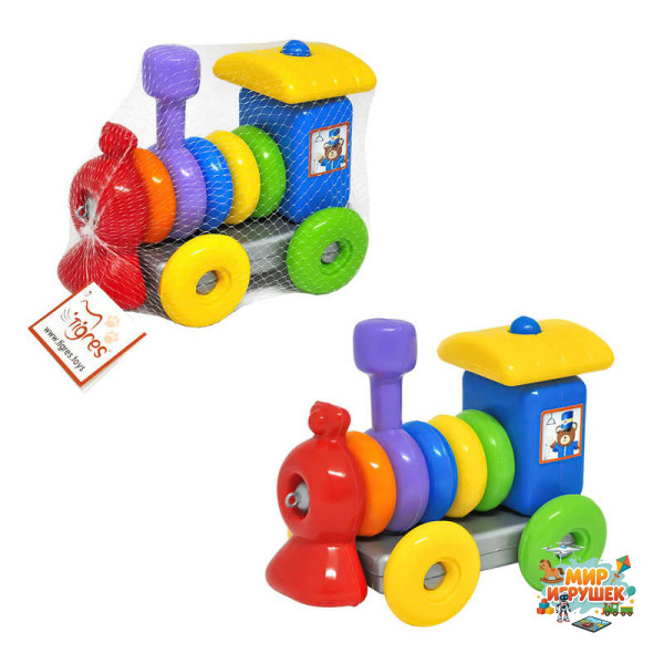 гр Іграшка розвиваюча 'Funny train' 39757 (6) 'Tigres', 14 елементів, в сітці