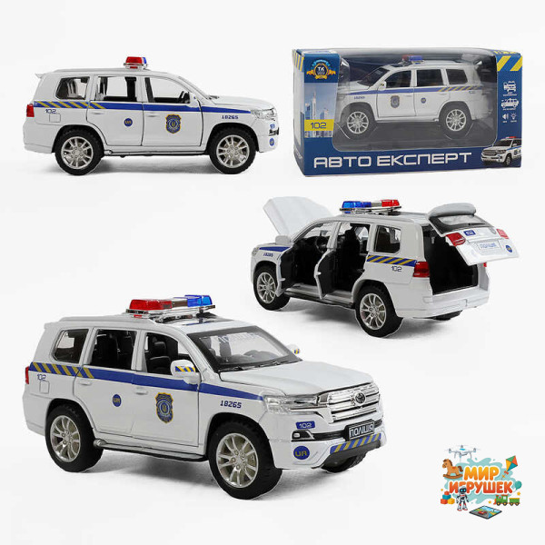 Машина 41153 (72/2) 'Авто Експерт', масштаб 1:32, світло, звук, інерція, відчиняються двері, багажник, капот, в коробці