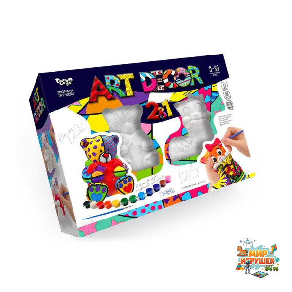 гр Креативна творчість 2 в 1 'ART DECOR' ARTD-02-01U укр. (5) 'Danko Toys'