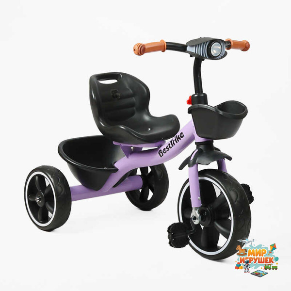 Велосипед 3-х колісний BS-28-474 'Best Trike' (1) колеса EVA переднє 10’’, заднє 8’’, сталева рама, ОЗВУЧУВАННЯ, в коробці