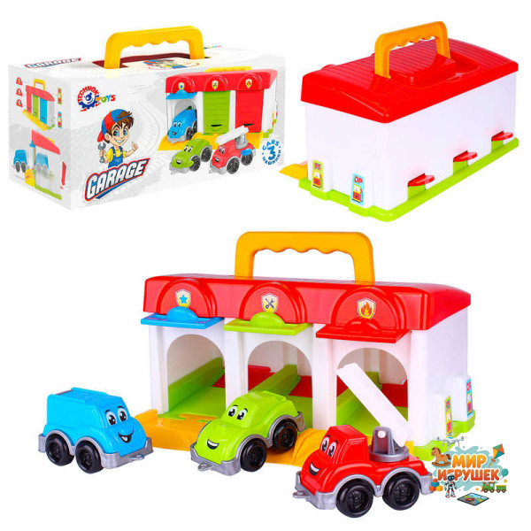 гр Гараж 8416 (6) 'Technok Toys', 3 машинки