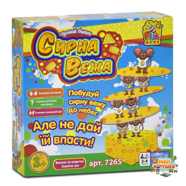 гр Настільна гра 'Сирна вежа' 7265 (12) '4FUN Game Club', у коробці