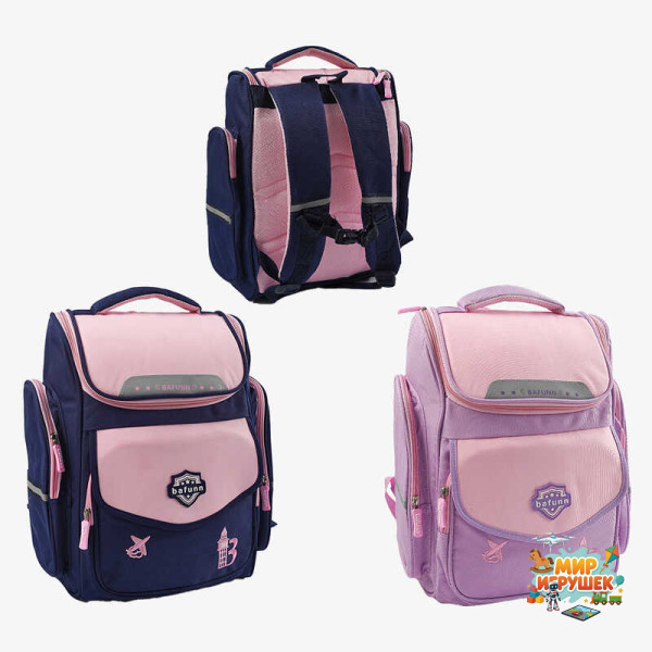 Рюкзак C 72816 (50) 2 кольори, розміри: 30х15х43 см, 1 відділення, 3 кишені, на блискавці, в пакеті