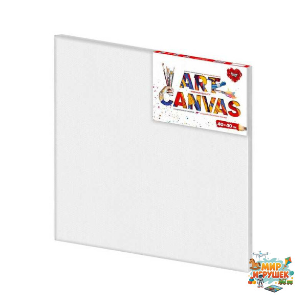 гр Полотно для малювання 'Art Canvas' AC-40×40 (10) 'Danko Toys', у плівці