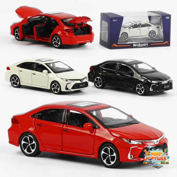 Машина металопластик GT - 6258 / 77455 (72/2) 'Авто Експерт', 3 кольори, 1:32, світло, звук, інерція, відчиняються двері, багажник, капот, в коробці
