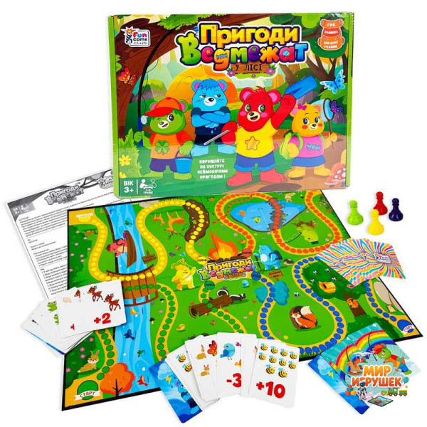гр Настільна гра 'Пригоди Ведмежат' 13485 (18) '4FUN Game Club', у коробці
