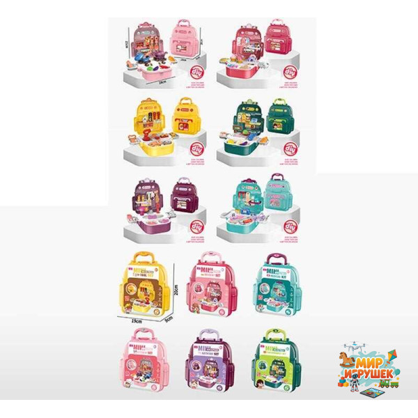 Дитяча валіза T 2159-14 (96/2) рюкзак, аксесуари, професії, в коробці, ВИДАЄТЬСЯ ТІЛЬКИ МІКС ВИДІВ