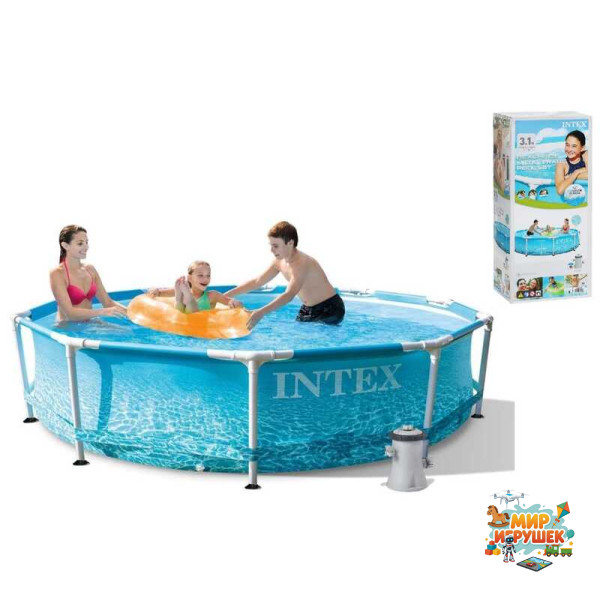 Intex Басейн каркасний 28208 NP (1) круглий, діаметр 305см, висота 76см, насос-фільтр (1 250 л/ч), об'єм 4485л, в коробці