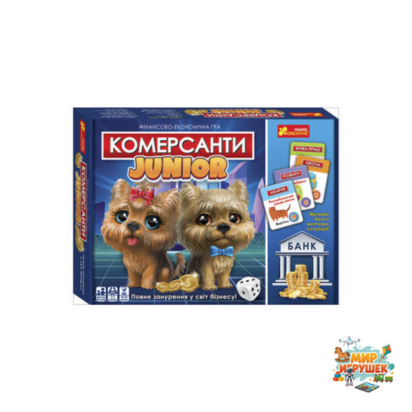 гр Настільна гра 'Комерсанти. Junior' 10120162У 5868У (12) 'Ранок'
