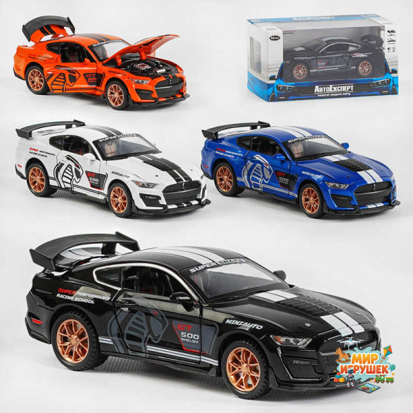 Машина LF-03608 (48/2) 'Авто Експерт' 4 кольори, металопластик, 1:32, світло, звук, інерція, відчиняються двері, багажник, капот, в коробці, МІКС