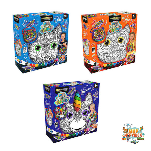 гр Сумочка 'My Color Pet-Bag' CPB-01-01U,02U,03U УКР. (6) 3 види, 'Danko Toys' ВИДАЄТЬСЯ МІКС ВИДІВ