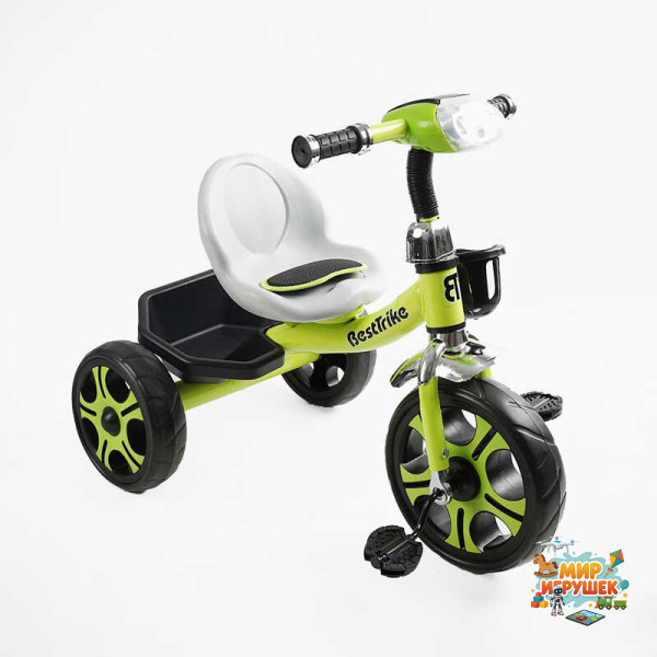 Велосипед 3-х колісний BS-25084 'Best Trike' (1) колеса EVA переднє 12’’, заднє 10’’, сталева рама, фара з музикою та світлом, кошик, в коробці
