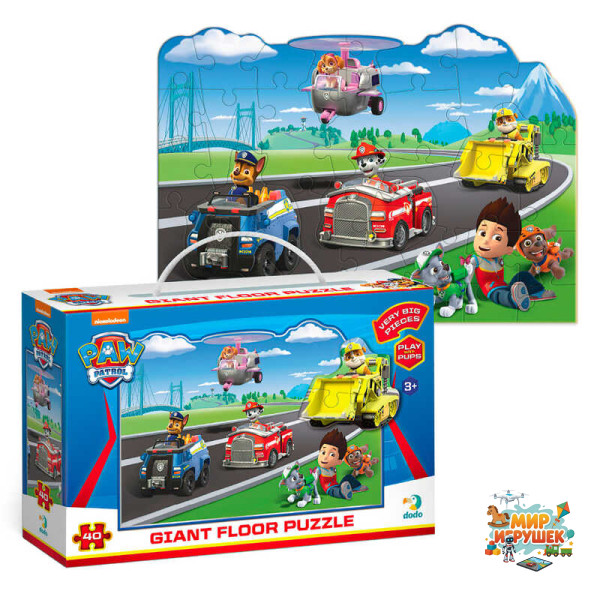гр Великий пазл на підлогу 'Paw Patrol' 200467 (16) 'DoDo', 64х46 см, в коробці