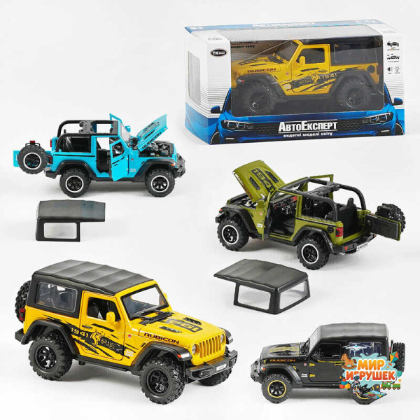 Джип LF-05124 (48) 'Авто Експерт', 4 кольори, металопластик, 1:32, звук, світло, інерція, рухомі елементи, в коробці, ВИДАЄТЬСЯ ТІЛЬКИ МІКС ВИДІВ