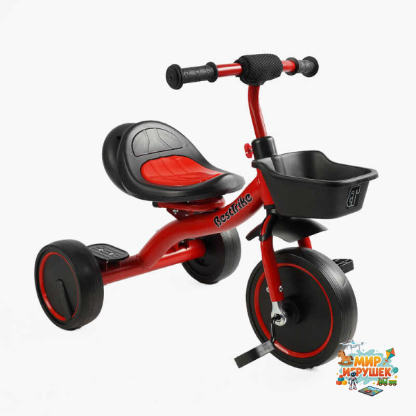 Велосипед 3-х колісний BS-44105 'Best Trike' (1) колеса EVA переднє 10’’, заднє 8’’, сталева рама, УКР.ОЗВУЧУВАННЯ, світло, кошик, в коробці