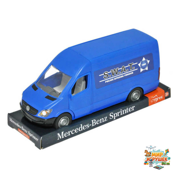 гр Автомобіль 'Mercedes-Benz Sprinter' вантажний 39702 (синій) на планшетці (6) 'Tigres'