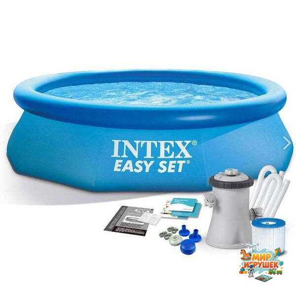 Intex Басейн наливн. 28122 NP (1) фільтр-насос, розміром 305х76см, обсяг: 3854л, вага: 11кг