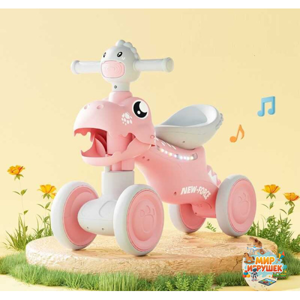Толокар JOY LK-30721 (1) колеса PU, рама пластик, озвучування та підсвічування, в коробці