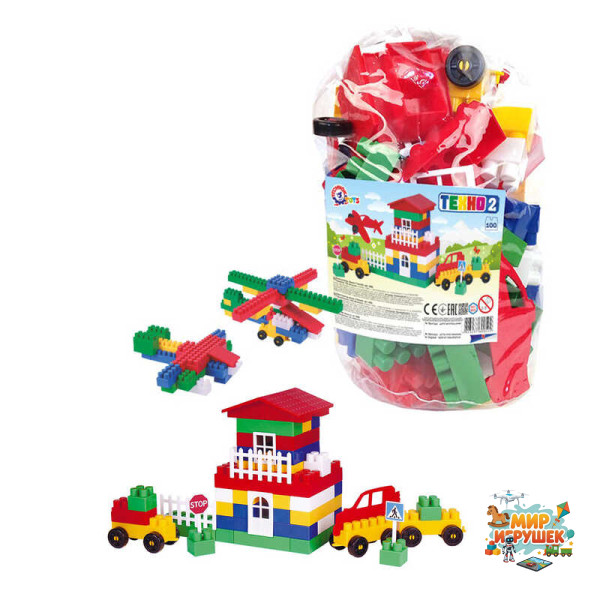 гр Конструктор №2 0502 (8) 'Technok Toys' 100 деталей, в пакеті