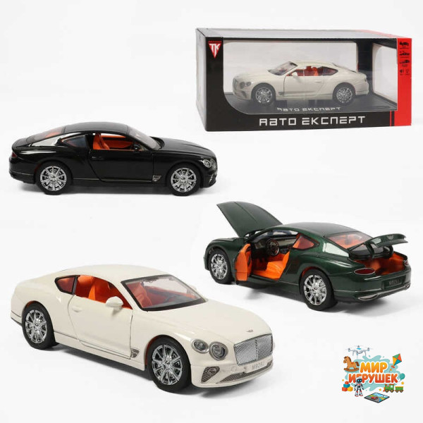 Машинка RS-93415 (24) 'Авто Експерт', 3 кольори, металопластик, 1:24, звук, світло, інерція, відчиняються двері, багажник та капот, в коробці, ВИДАЄТЬСЯ ТІЛЬКИ МІКС ВИДІВ