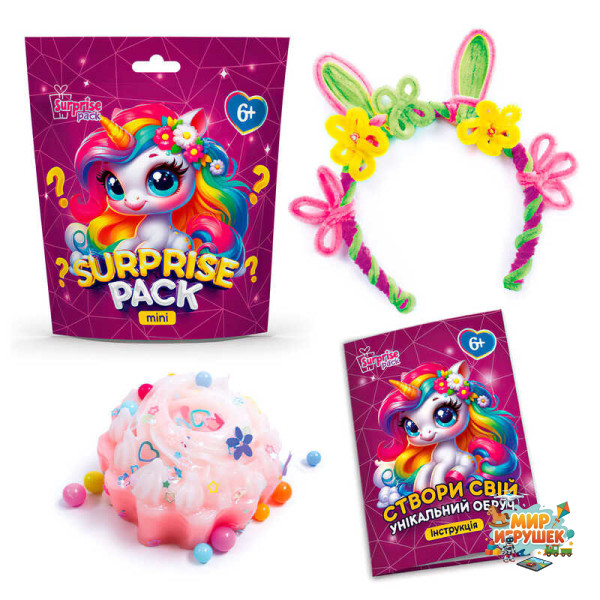 гр Набір для творчості із сюрпризами 'Surprise Pack Mini 6' VT8040-06 (24) 'Vladi Toys', обруч, пухнасті палички, сквіш, в пакеті