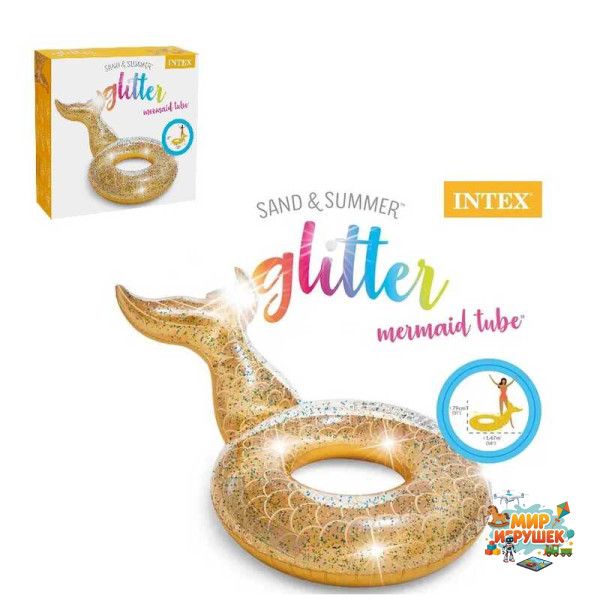 Intex Коло 56258 EU (6) «Русалонька», 175 х 119 см, від 9-ти років, в коробці