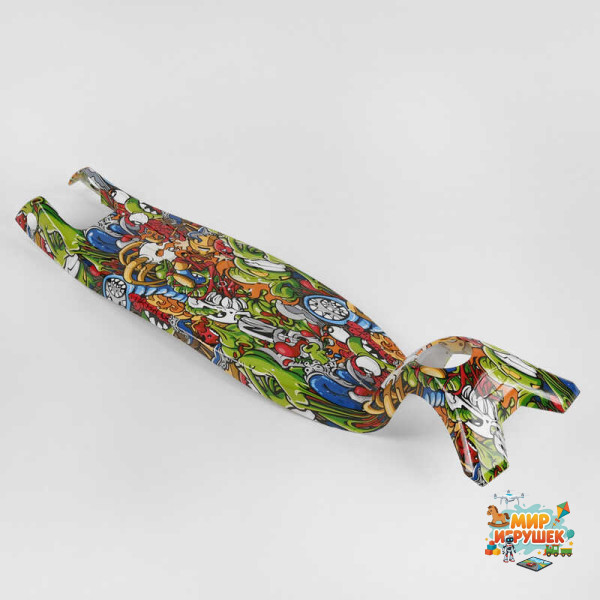 Пластикова платформа для самокату MAXI PR - 14081/113 (100) 'Best Scooter', аквапринт, довжина 45.5см, ширина 13.5 см
