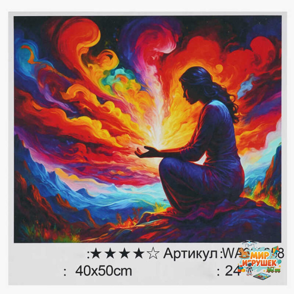 Картина за номерами WA 300358 (30) 'WToys', 40х50 см, в коробці