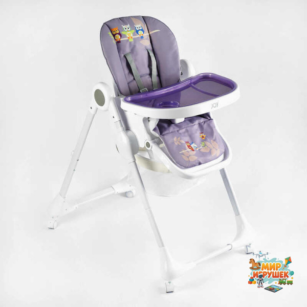 Стільчик для годування Joy K-60290 (1) мягкий чохол ПВХ, 4 колеса, з’ємний столик, кошик, в коробці