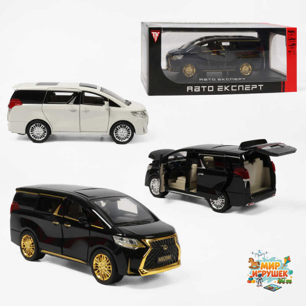 Машинка RS-17510 (24) 'Авто Експерт', 2 кольори, металопластик, 1:24, звук, світло, інерція, відчиняються двері, багажник та капот, в коробці