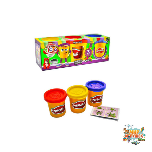 гр Тісто для ліплення 'Master Do' TMDB-01-04U УКР. (15) 'Danko Toys', 3 банки*50 г