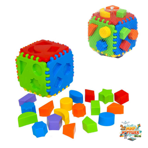 гр Конструктор 'Educational cube' 39781 (10) 'Tigres', 24 елементи, в сітці