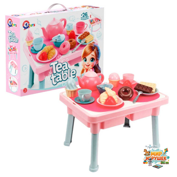 гр Столик з чайним набором 2246 (4) 'Technok Toys', 26 аксесуарів, в коробці