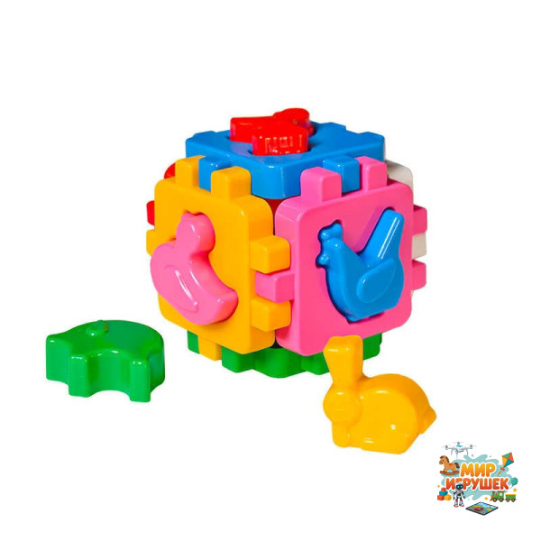 гр Куб 'Розумний малюк Домашні тварини' 1943 (48) 'Technok Toys' 12 елементів, сортер, 10см, в пакеті