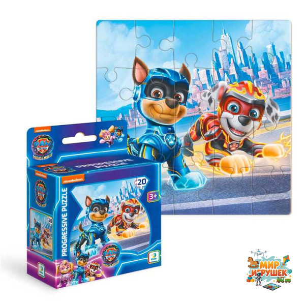 гр Пазли 'Paw Patrol.Гонщик і Маршал' 200469 (40) 'Dodo', 20 елементів