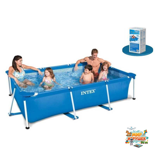 Intex Бассейн каркас 28271 NP (1) прямокутний, 6+років, об'єм води:2300л, розмір:260х160х65см,