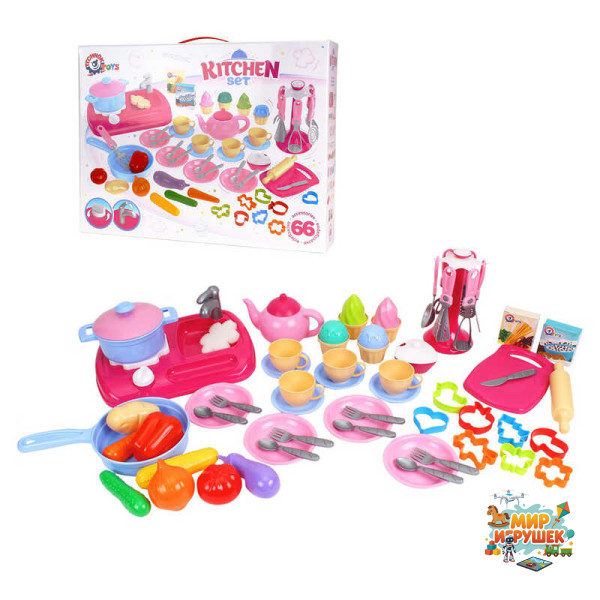гр Кухня з набором посуду 7280 (4) 'Technok Toys', 66 предметів