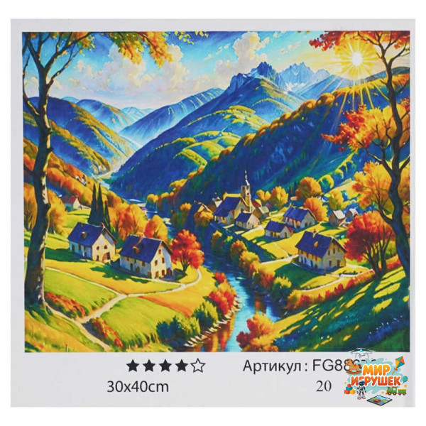 гр Картина за номерами FG 88672 (30) '4FUN Game Club', 30х40 см, в коробці