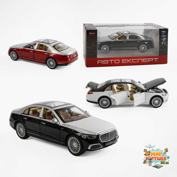 Машина TX 90740 (48/2) 'Авто Експерт', 3 кольори, металопластик, масштаб 1:22, світло, звук, інерція, відчиняються двері, багажник та капот, в коробці, ВИДАЄТЬСЯ ТІЛЬКИ МІКС ВИДІВ