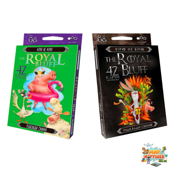 гр Карткова гра 'The royal bluff' Вірю Не Вірю RBL-01-01U, RBL-01-02U / укр / (32) 'Danko Toys'