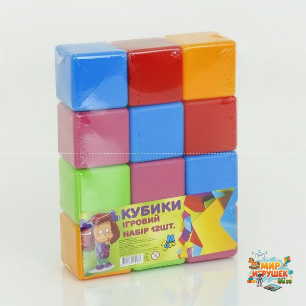 гр Кубики великі 12 шт. 14067 (16) 'M-TOYS'