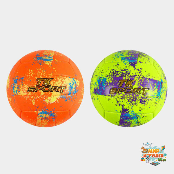 М`яч волейбольний C 60991 (60) 'TK Sport' 2 види, матеріал м`який PVC, вага 280-300 грамів, розмір №5