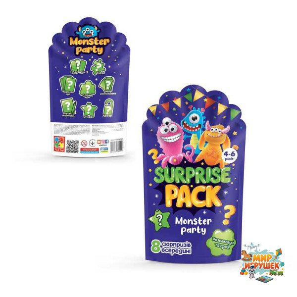 гр Набір сюрпризів 'Surprise pack.Monster party' VT 8080-03 (10) 'Vladi Toys'