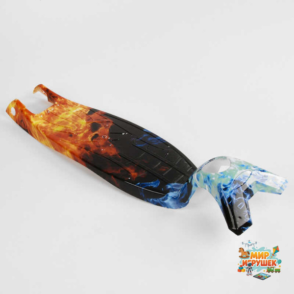 Пластикова платформа для самокату MAXI PR - 12066/113 - 12006/113(100) Best Scooter, аквапринт, довжина 45.5см, ширина 13.5 см