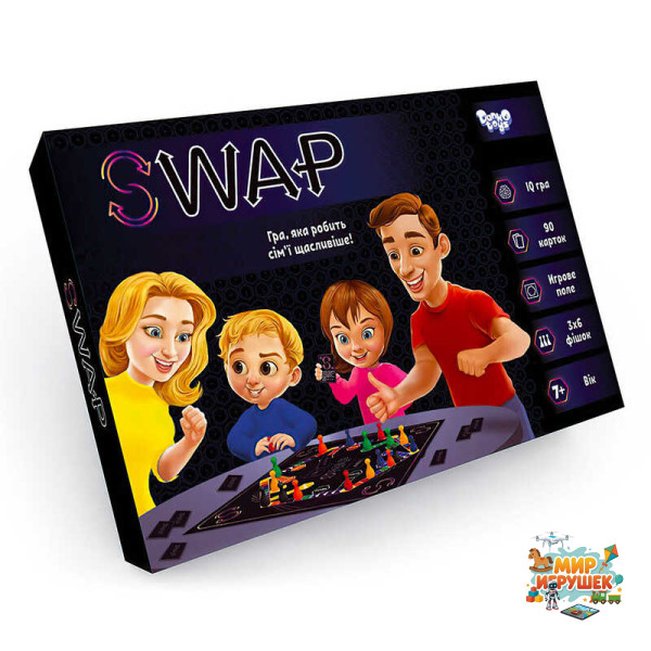 гр Настільна розважальна гра 'Swap' укр G-Swap-01-01U (10) 'Danko Toys'